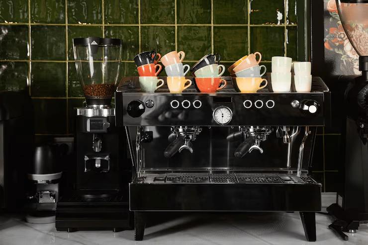 small cafe equipment setup