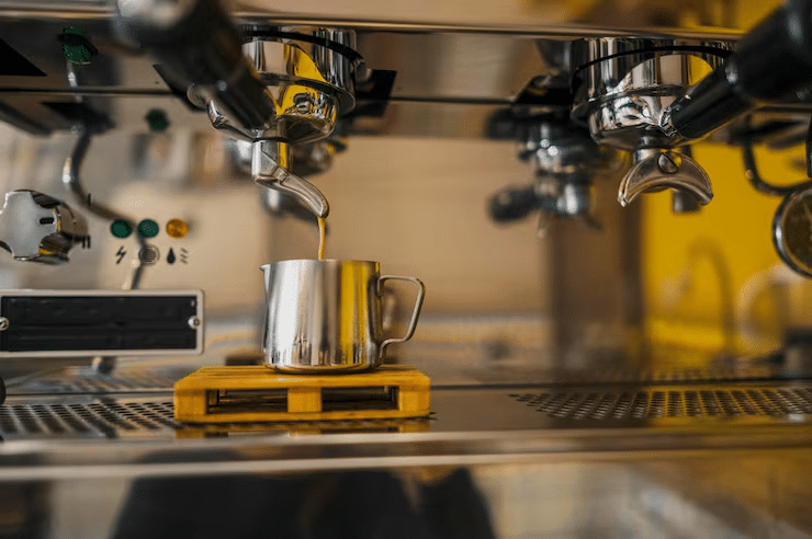 small cafe equipment setup