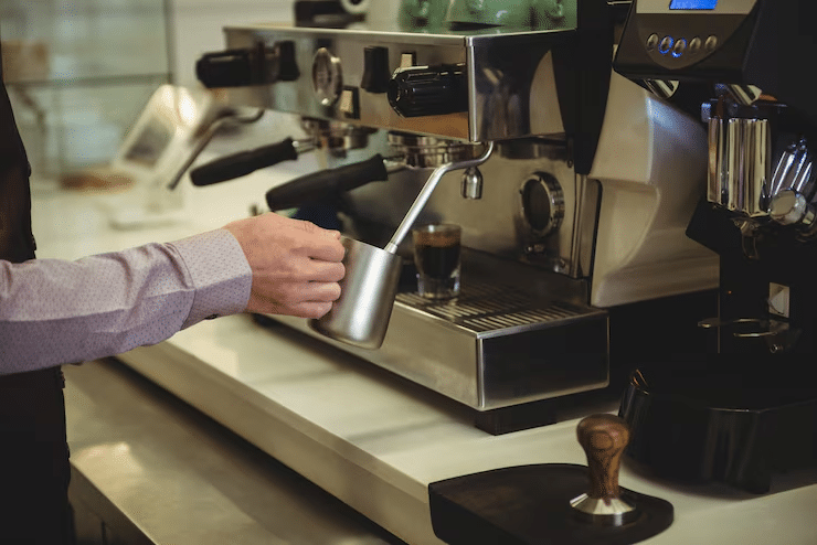 small cafe equipment setup
